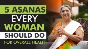 'Health Tips || 5 excellent asanas for women\'s health | Dr. Hansaji Yogendra'