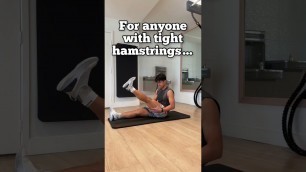 'Try this hamstring exercise for flexibility