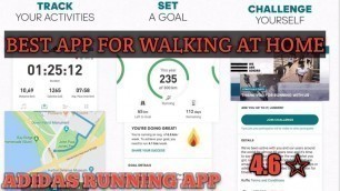 'ADIDAS RUNNING APP BY RUNTASTIC - RUNNING TRACKER// BEST APP FOR RUNNING AND WALIKING IN HOME// 4.6*'
