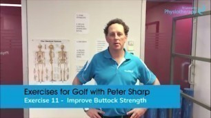 'Exercises for Golf Part 11 -  Improve Buttock Strength'