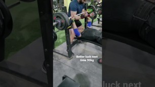 'Attempt fail 90kg