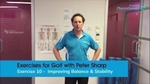 'Exercises for Golf Part 10 - Improve Balance and Stability'