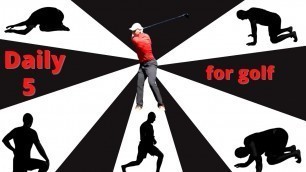 'The 5 best exercises for golf to do each day'