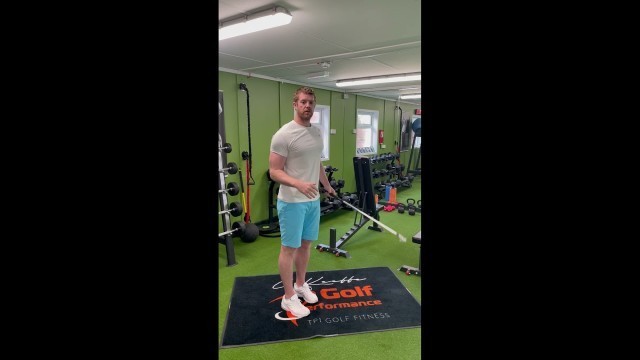 'Shoulder mobility exercises for golfers'