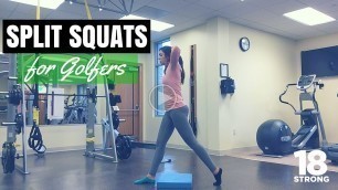 'Golf Exercises - Split Squat'