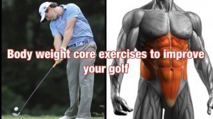 'Core Exercises To Improve Your Golf'