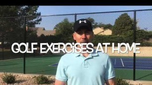 'Golf exercises at home (part 1)'