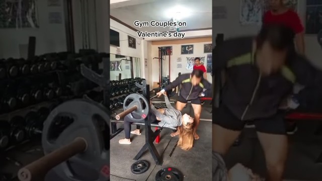 'Gym Couples on Valentine\'s day. #shorts #couple'