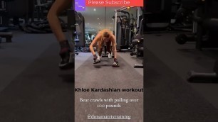 'Khloe kardashian workout #shorts #youtubeshorts #viral #khloekardashian'