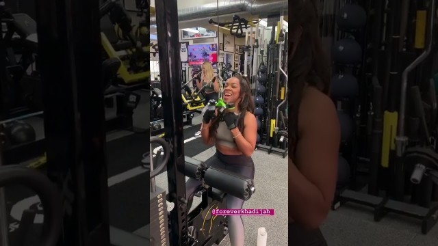 'Khadijah workout Sesh Ft: Khloe Kardashian'