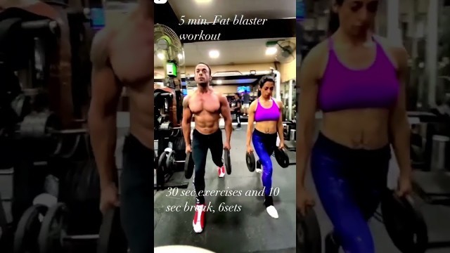 '5min FAT BLASTER WORKOUT |COUPLES WORKOUT #shorts'