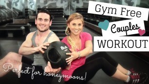 'FIT | Killer Bodyweight Workout For Guys & Girls | Gym Free Couples Routine'