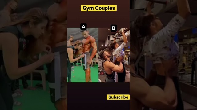 'Gym couples   challenge video. // couples True loves video #gymlover  #gymmotivation #gym #shorts'