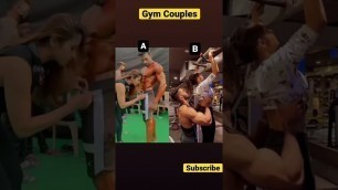 'Gym couples   challenge video. // couples True loves video #gymlover  #gymmotivation #gym #shorts'