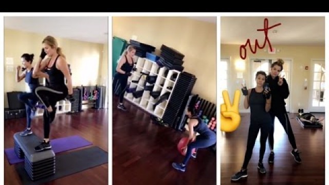 'KHLOE KARDASHIAN WORKOUT | SNAPCHAT STORIES 10-10-2016'