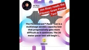 'Jim Ross reads the Fitness Gram Pacer Test'