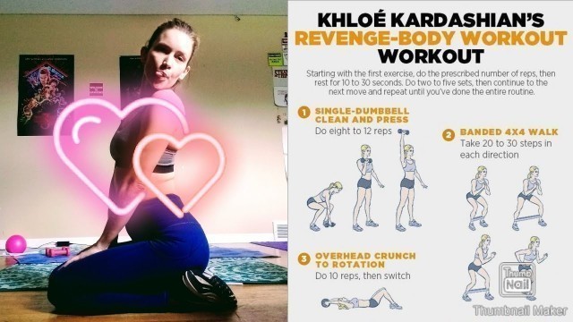 'KHLOE KARDASHIAN\'S REVENGE-BODY WORKOUT || Gunnar Peterson || Day 1'