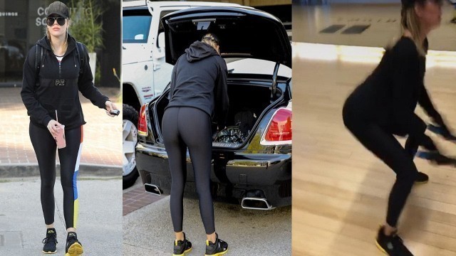 'Khloe Kardashian Puts her Toned Derriere on Display While Treating Herself to a Smoothie Gym Session'