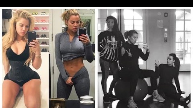 'KHLOE KARDASHIAN WORKOUT | KIM KARDASHIAN WORKOUT | SNAPCHAT STORIES'