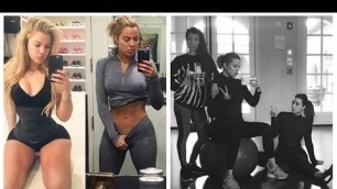 'KHLOE KARDASHIAN WORKOUT | KIM KARDASHIAN WORKOUT | SNAPCHAT STORIES'