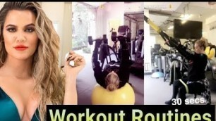 'Khloe Kardashian | Workout Routines | Pregnancy Exercises'