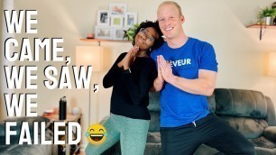 'Couples Yoga Challenge: did we nail it or fail it? | new year\'s fitness update'