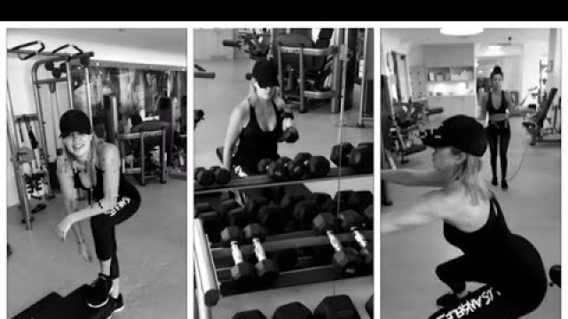 'KHLOE KARDASHIAN WORKOUT | FITNESS ROUTINE | SNAPCHAT STORIES 09-15-2016'