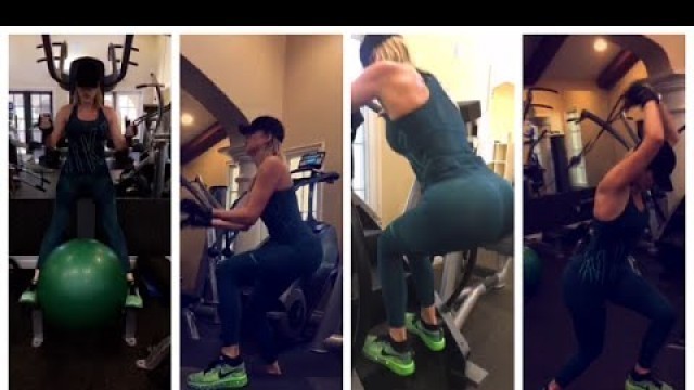 'KHLOE KARDASHIAN WORKOUT | FITNESS ROUTINE | SNAPCHAT STORIES 08-10-2016'