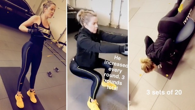 'Khloe Kardashian | My Full Gym Workout Routine/Tutorial | by Khloe Kardashian'