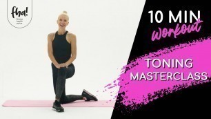 '10 MINUTE TONING MASTERCLASS | 5 Colour Fitness Season 2'