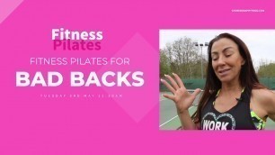 'Fitness Pilates for bad backs masterclass'