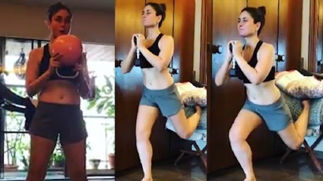 'Kareena Kapoor H0T Workout Video To Reduce Belly Fat !!'