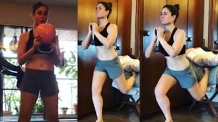 'Kareena Kapoor H0T Workout Video To Reduce Belly Fat !!'