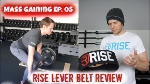 'MASS Gaining Ep. 05 | RISE Lever Belt Review | Rogue Fitness Garage Gym PULL Workout'
