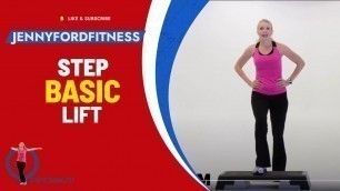 'How to do a Left Basic in Step Aerobics | Tutorial | Learn to Step | JENNY FORD'