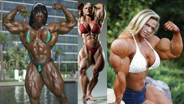 'Lady bodybuilders। Crazy hot girls gym workout। motivational gym।fitness girls'