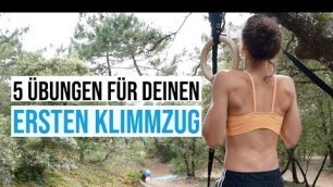 'Top 5 ÜBUNGEN um den Klimmzug zu erlernen!'