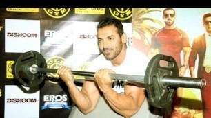 'John Abraham Dishoom Promotions In A Gym Full Video'