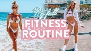 'MY FALL FITNESS ROUTINE | home workouts + what I eat before & after'