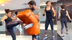 'Rashmika Mandanna Fitness Training Video | Actress Rashmika Latest Gym Workout Training  | FL'