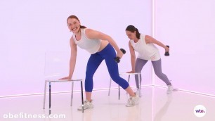 'Prenatal Exercise Full-Body Workout Using a Chair'