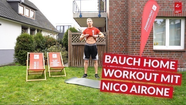 'Effektives Bauch Home-Workout mit Nico Airone'