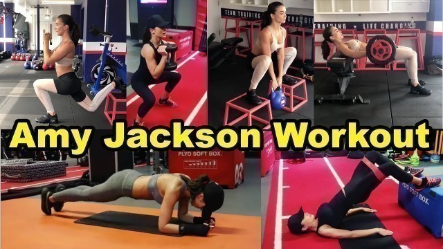 'Amy Jackson\'s Latest Fitness Video | Bollywood | Yoga | Fitness Video'