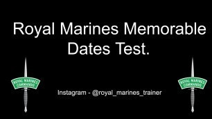 'Royal Marines Military Knowledge Test (Multiple Choice)'