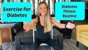 'Exercise for diabetes: Seated cardio fitness video routine for diabetes (Chair Workout)'