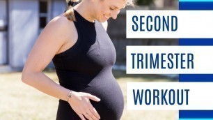 'Pregnancy Workout | 2nd Trimester Prenatal Fitness HIIT Workout'