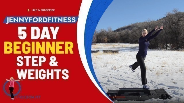 '5-Day Jumpstart Step & Weights Workout Program | Day 1 of 5 | Lower Body Toning'