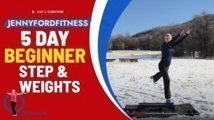 '5-Day Jumpstart Step & Weights Workout Program | Day 1 of 5 | Lower Body Toning'