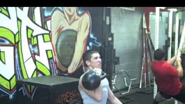 'NJ Wrestling Training with Heavy Kettlebell Workout'