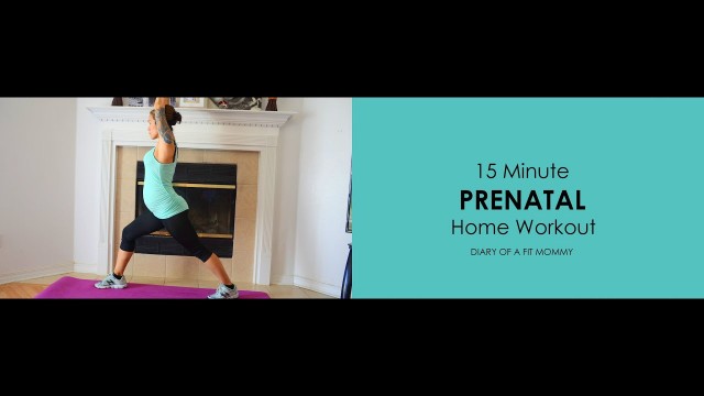 '15 Minute Prenatal Yoga Home Workout'